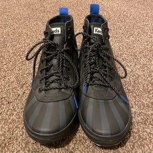 Keds Scout Rain Boots- Black/Blue